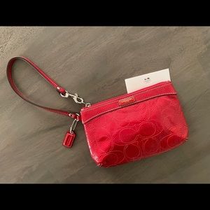 Coach Leather Wristlet